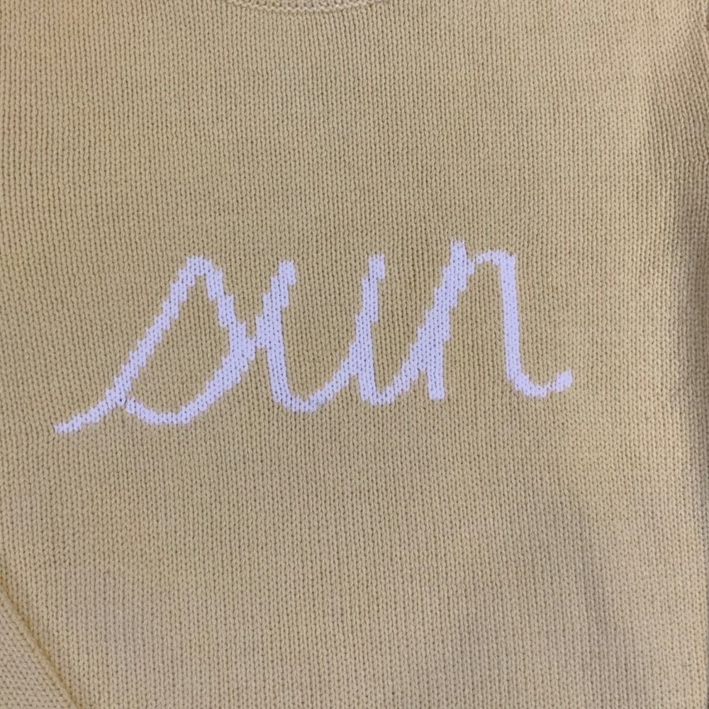 Workshop Butter Yellow M Sweater Travel Beach Costal Cottage Resort - Picture 3 of 7